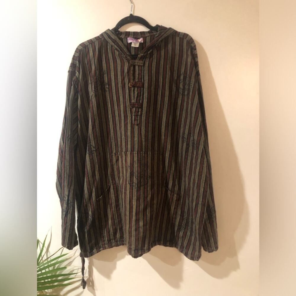 Shopoholic top hippie hoodie top 4xl
